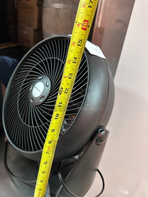 Turbo Table Air Circulator Fan, 3-Speed  Wall Mount, Black - Image 5 of 5