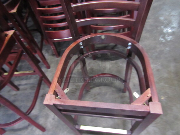 NEW Wooden Bar Stool With NO SEAT CUSHION. 2XBID - Image 2 of 2