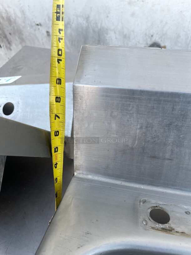 Clean! Universal Commercial 14 inch Stainless Steel Hand Sink NSF  - Image 4 of 4
