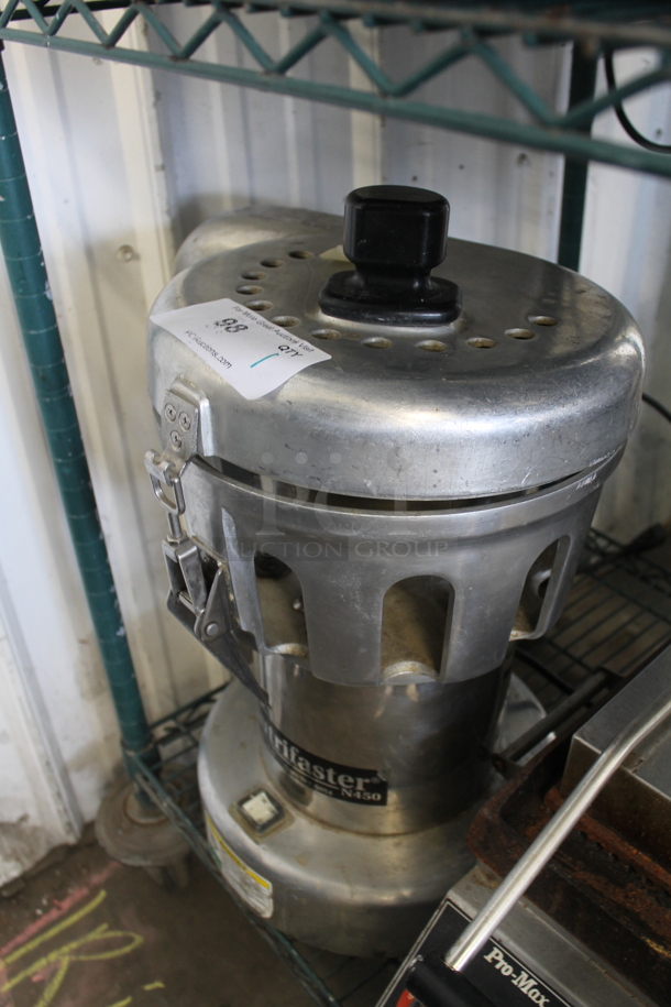 Nutrifaster N450 Metal Commercial Countertop Juicer. 110 Volts, 1 Phase. Tested and  Working! - Image 2 of 6