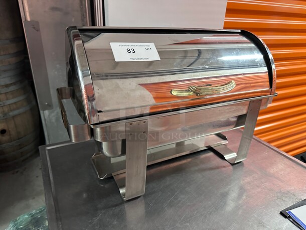 New! Tablecraft  Stainless Steel Commercial Heavy Duty 7 qt. Buffet Chafer Dish w/ Roll Top NSF  - Image 2 of 8
