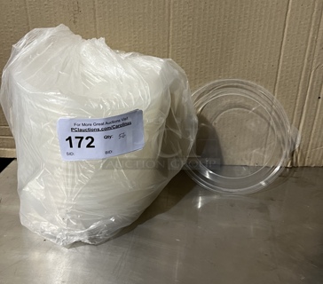 Clear Take Out Lids, 7.5", 56 Count
