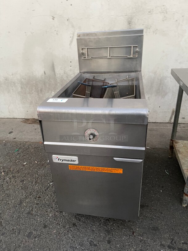 Working! 2014 Frymaster  Natural Gas Commercial Heavy Duty Large Size Floor Fryer 80 lb NSF Tested and Working! - Image 2 of 10