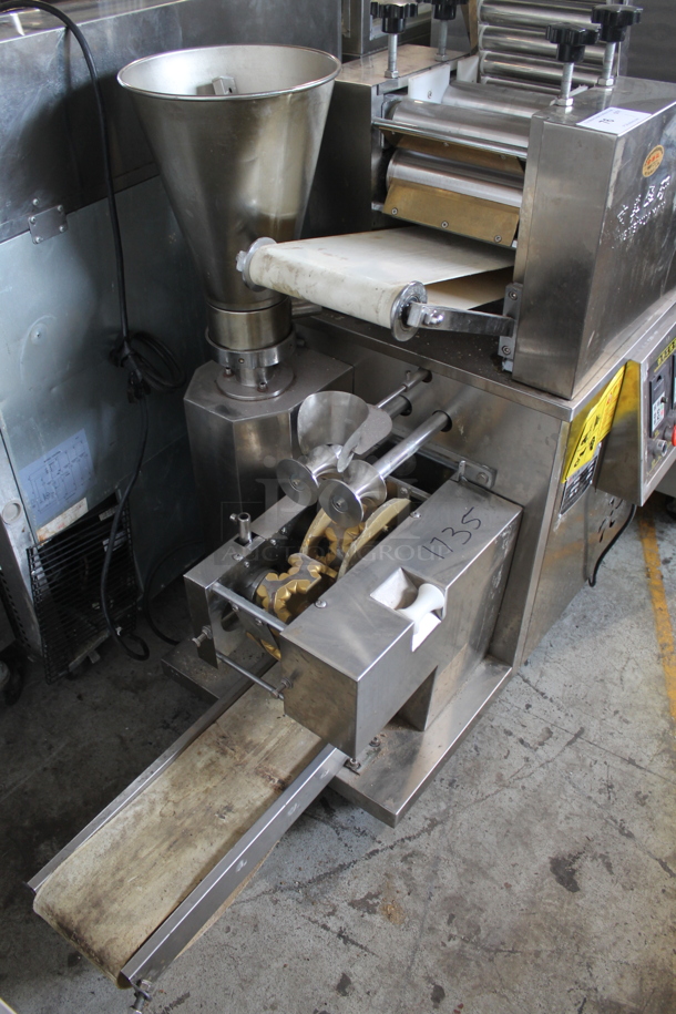JM-200 Stainless Steel Commercial Countertop Dumpling Maker / Dough Sheeter. 220 Volts. - Image 4 of 4