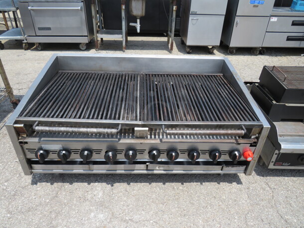 One SS Natural Gas Charbroiler. 48X31X22 - Image 1 of 1