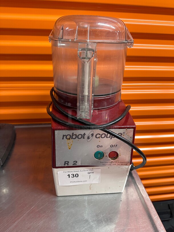 Working! Robot Coupe R2  1 Speed Commercial Cutter Mixer Food Processor w/ 3 qt Clear  Bowl, 120v NSF Tested and Working! - Image 2 of 4