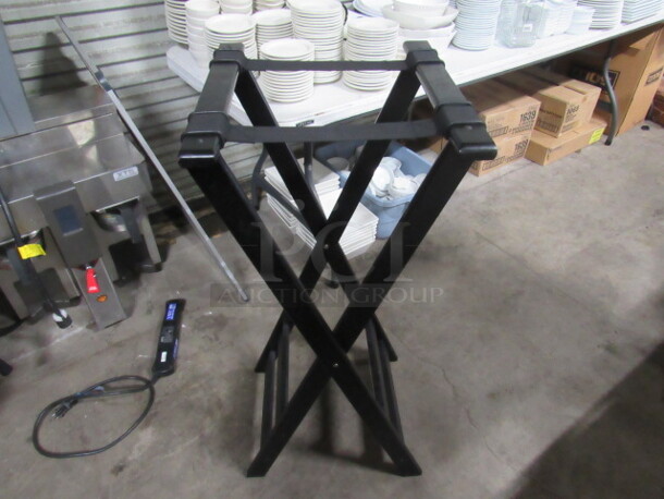 One Black Tray Stand. 