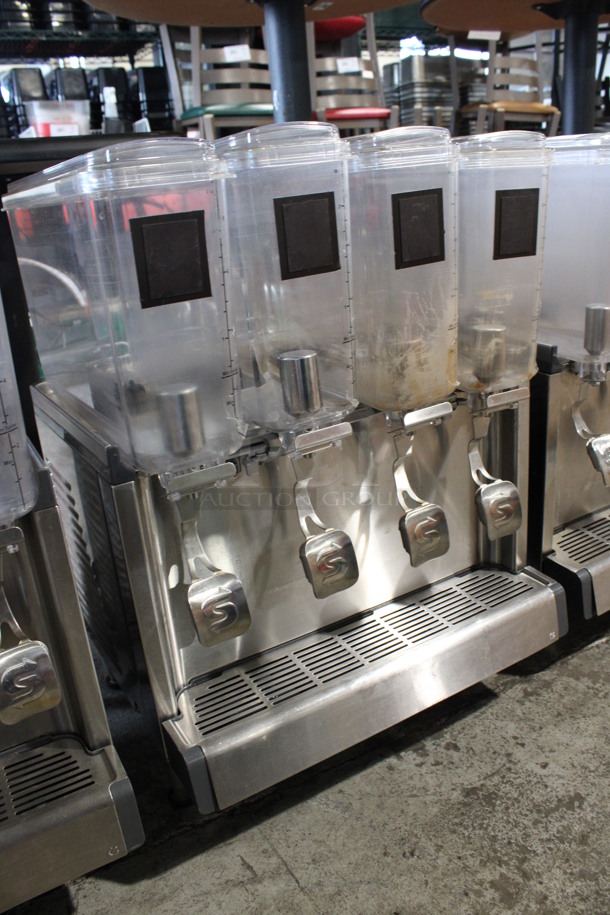 2018 Crathco Model CS-4E/2D/3D-16 Stainless Steel Commercial Countertop 4 Hopper Refrigerated Drink Machine. 120 Volts, 1 Phase. 21x18x28. Tested and Working! - Image 5 of 8