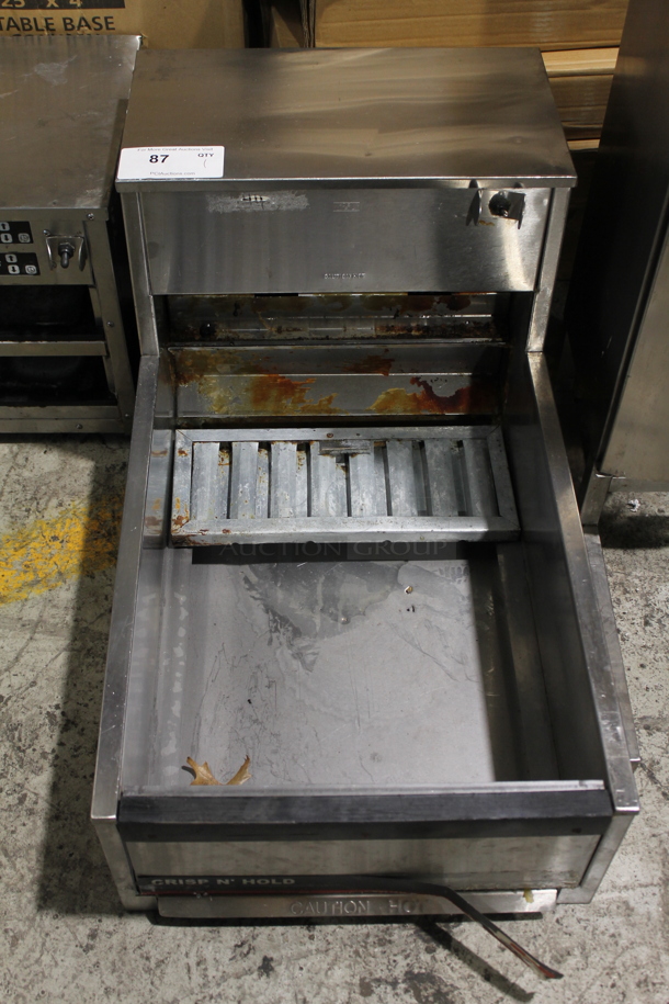 Carter Hoffmann CNH1D Stainless Steel Commercial Crisp N Hold Fry Dump Warming Station. 120 Volts, 1 Phase. Tested and Working! - Image 1 of 5