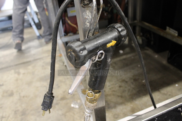 Vulcan ABC7G-NAT Stainless Steel Commercial Natural Gas Powered Combi Convection Oven on Commercial Casters.
 - Image 8 of 8