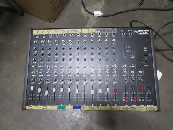 One Electro Voice Stereo Mixer. #EXT5212 II. - Image 1 of 1