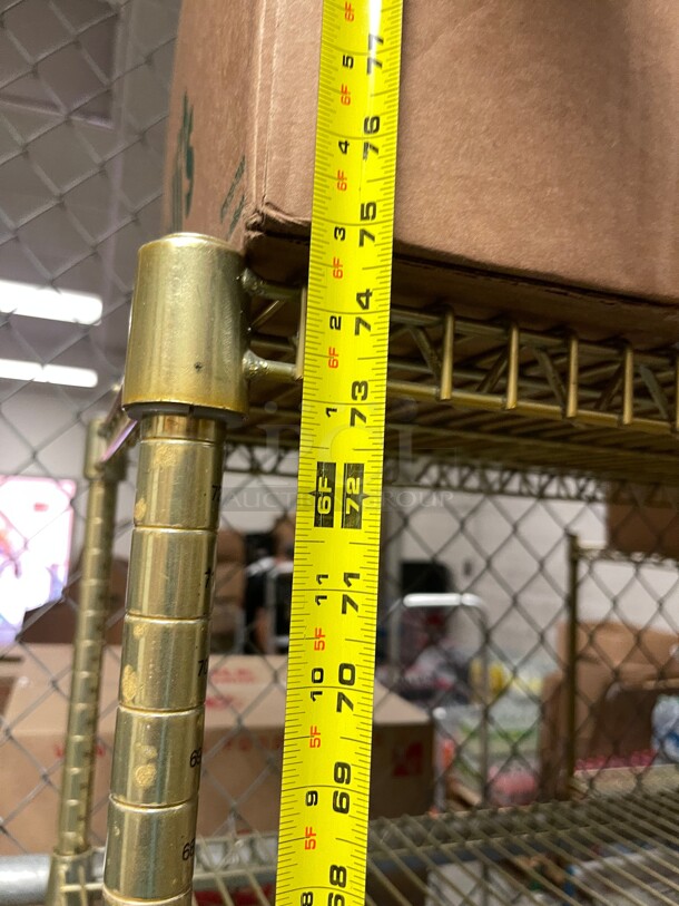 Clean! Stainless Steel Commercial Wire Shelf NSF Great For Food Storage Gold Color - Image 5 of 5