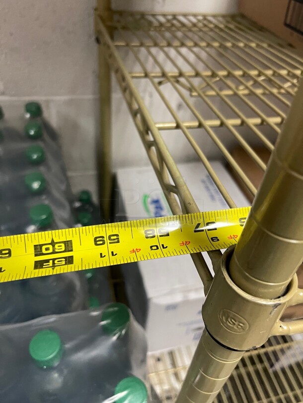 Clean! Stainless Steel Commercial Wire Shelf NSF Great For Food Storage Gold Color  - Image 4 of 5