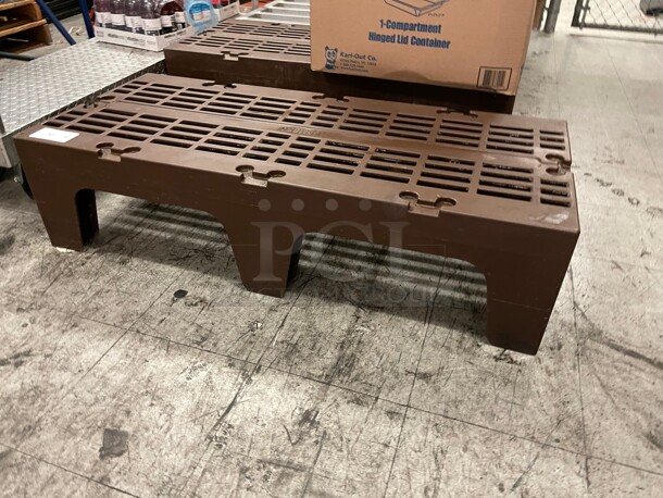Cambro  48 in X 21 in X 12 in Stationary Dunnage Rack w/ 3000 lb Capacity, Polymer NSF Great For Food Storage  - Image 1 of 6