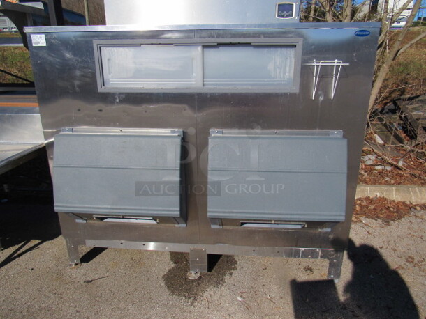 One Stainless Steel Follet Ice Bin. This Bin Will Hold 2110 lbs Of Ice. Model# DEV2100SG-72. 72X40X60.5. $13,145.37.