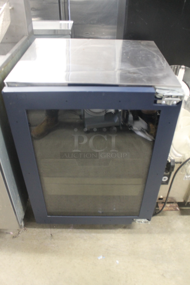 Stainless Steel Commercial Mini Cooler Merchandiser. Tested and Working! - Image 1 of 5