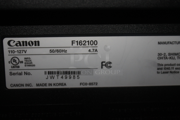 ALL ONE MONEY! Lot of Various Items Including Wood Pattern 2 Drawer Cabinet, Canon Printer, Cardboard Boxes and Poly Bucket. BUYER MUST REMOVE. - Image 6 of 6