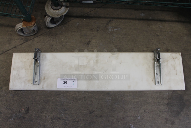 Cutting Board on 2 Metal Brackets. - Image 1 of 3