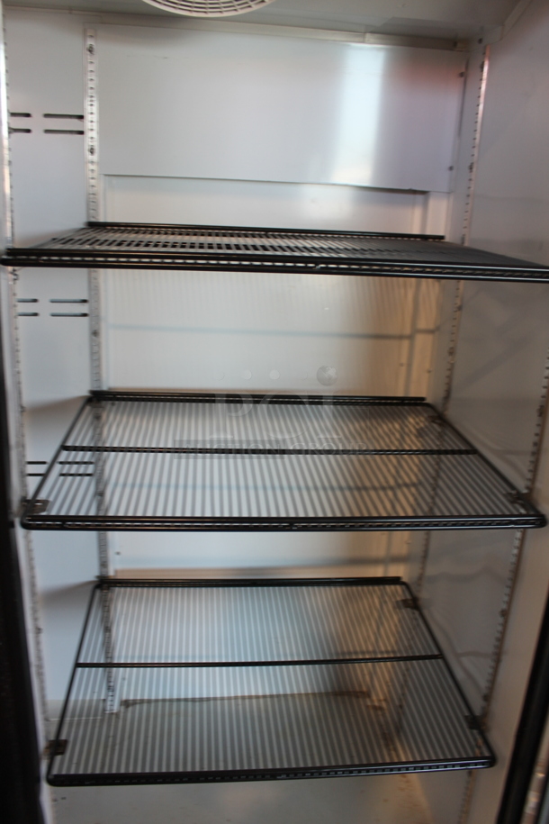 Vendo G342 Metal Commercial 2 Door Reach In Cooler Merchandiser w/ Poly Coated Racks. 115 Volts, 1 Phase. Tested and Powers On But Does Not Get Cold - Image 3 of 8