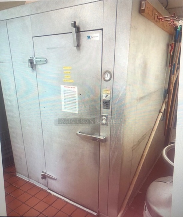 One Thermokool Walkin Cooler. No Floor. 70X117X90. Working When Removed.