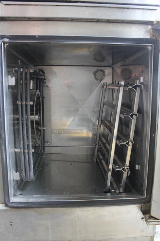 2 Blodgett Stainless Steel Commercial Half Size Convection Ovens w/ Solid Door on Commercial Casters. Bottom Unit is Model N 50C. 208 Volts, 3 Phase. 2 Times Your Bid! - Image 5 of 12