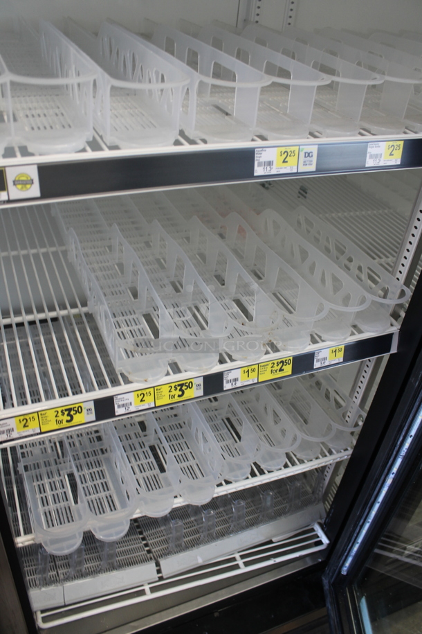 2016 True GDM-72-HC-TSL01 Metal Commercial 3 Door Reach In Cooler Merchandiser w/ Poly Coated Racks. 115 Volts, 1 Phase. Tested and Powers On But Does Not Get Cold - Image 5 of 6