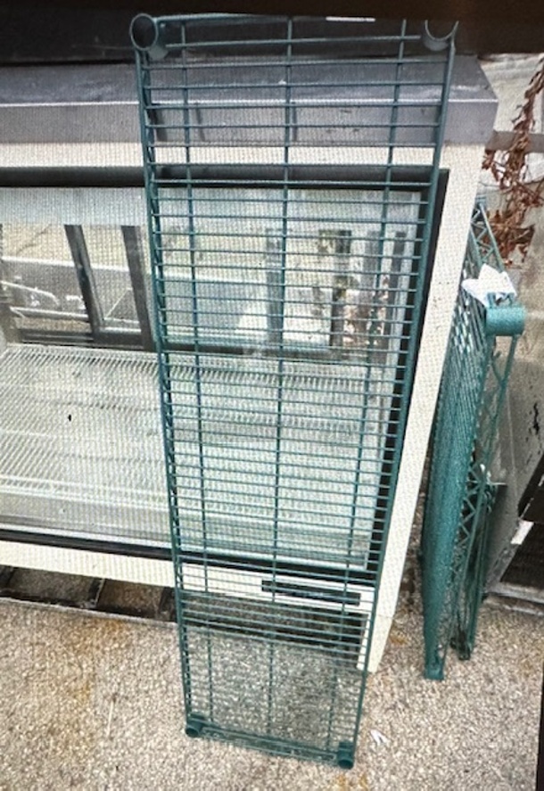 One Green Metro Shelf With 2 Wall Mount Brackets. 48X14 - Image 1 of 1