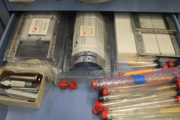 Blue Metal 9 Drawer Filing Cabinet w/ Contents. BUYER MUST REMOVE. - Image 10 of 10