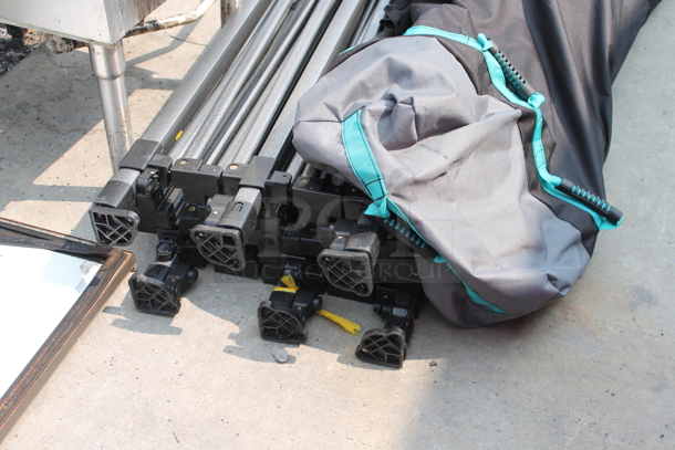 Cobizi 10x20 Heavy Duty Pop Up Canopy w/ Bag. A Few Poles are Bent. Stock Picture Used as Gallery Picture. - Image 5 of 5