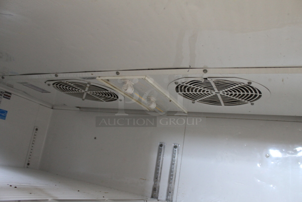 2012 True TG2R-2S ENERGY STAR Stainless Steel Commercial 2 Door Reach In Cooler w/ Poly Coated Racks on Commercial Casters. 115 Volts, 1 Phase. Tested and Powers On But Does Not Get Cold - Image 9 of 11