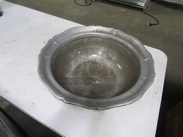One 20 Inch Country Ware Pewter Bowl. #239. 1975. - Image 3 of 3