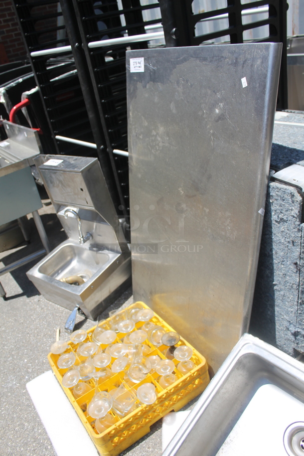 ALL ONE MONEY! Lot of Metal Panel and Dish Caddy of Various Glasses - Image 4 of 5