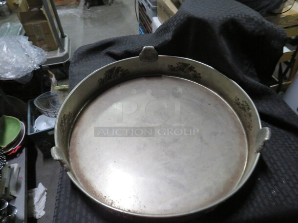 One AWESOME Vintage Look 18.5X3 Stainless Steel Serving Bowl/Tray. - Image 2 of 3