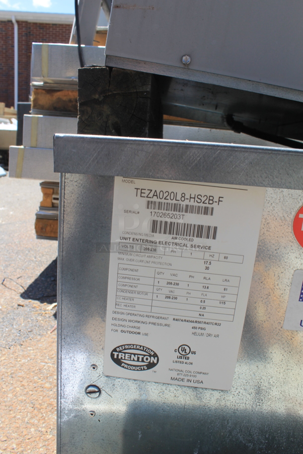 2 Arctic Walk In Boxes That Make One Combo Box w/ Russell AE26-75B 208/230 Volt, 1 Phase Evaporator, Commercial Evaporator, Trenton Compressor and Trenton TEZA020L8-HS2B-F 208-230 Volt, 1 Phase Compressor. Cooler Is 8'x12' and Freezer Is 8'x8'. 2 Times Your Bid! - Image 12 of 12