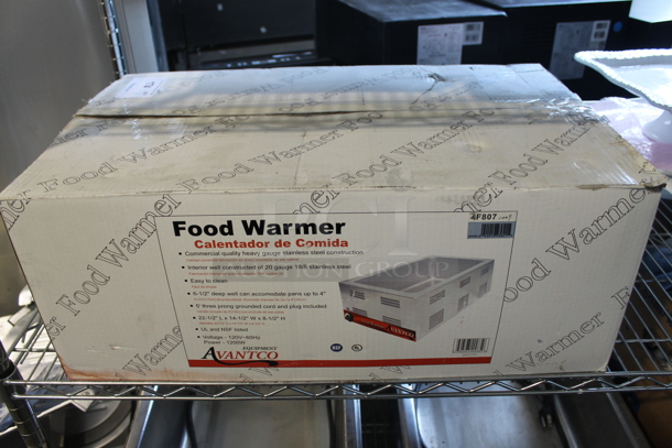 IN ORIGINAL BOX! Avantco Stainless Steel Commercial Food Warmer. 120 Volts, 1 Phase. Tested and Working! - Image 2 of 8