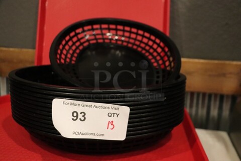 Black Plastic Serving/Fry Baskets 
11.5" 
QTY 13
Your Bid x 13