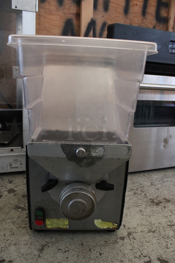 2017 Olde Tyme Model PN2 Stainless Steel Commercial Countertop Single Hopper Peanut Butter Mill Nut Grinder. 115 Volts, 1 Phase. 11x21x21. Cannot Test Due To Plug Style - Image 6 of 8