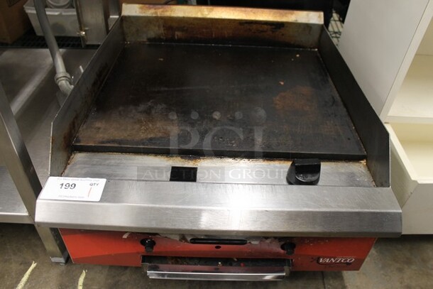 2021 Avantco 177CAG24MG Stainless Steel Commercial Countertop Natural Gas Powered Flat Top Griddle. 