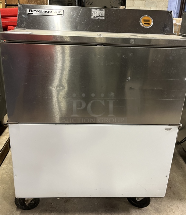 Beverage Air Milk Cooler, On Casters, 115V, 1 Phase, Tested & Working! - Image 1 of 4