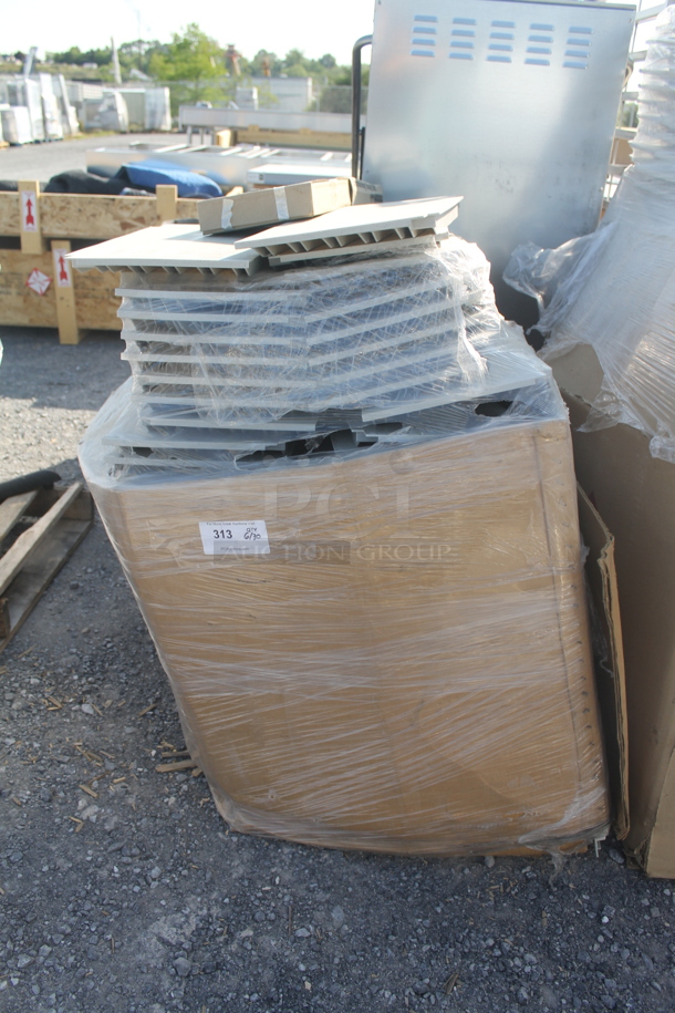 BRAND NEW! ALL ONE MONEY! Lot of Gray Poly Shelf Pieces. Includes 20x11 - Image 1 of 6