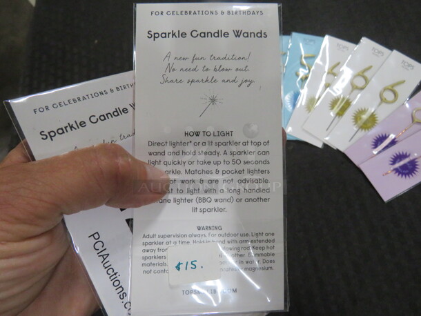 One Lot Of Assorted Sparkle Wand Candles. - Image 3 of 3