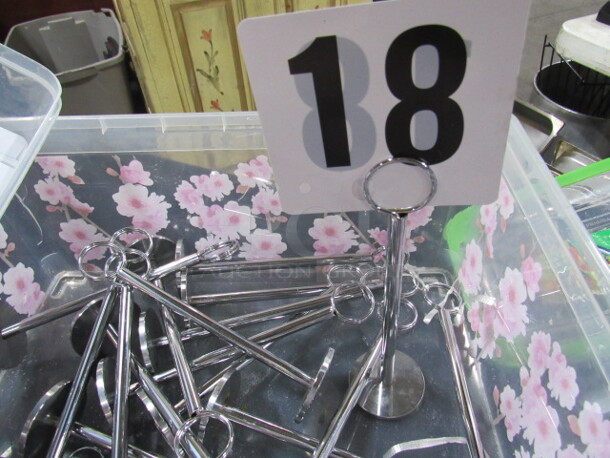 One Lot Of SS Table Top Order Number Holder.