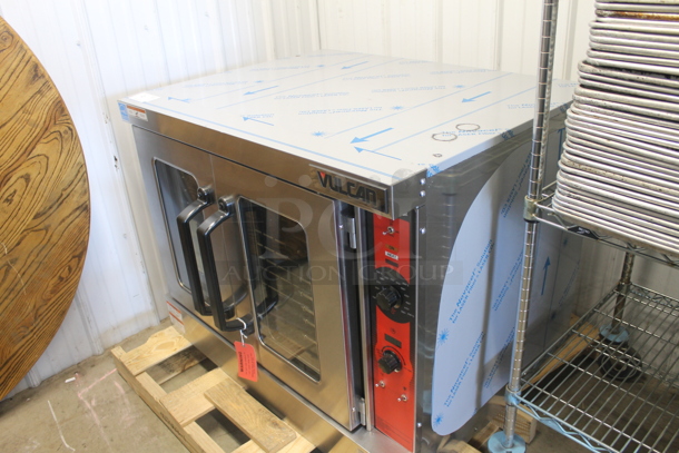 BRAND NEW SCRATCH AND DENT! Vulcan VC5GD-11D1Z Commercial Stainless Steel Natural Gas Convection Oven With Steel Racks. Tested and Working! - Image 2 of 10