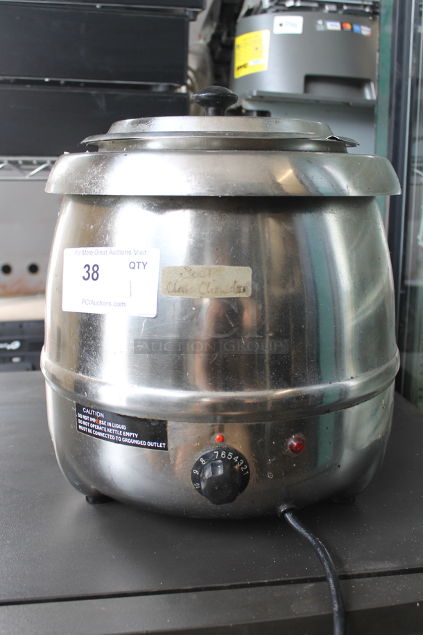 Winco ESW-70 Stainless Steel Commercial Countertop Soup Kettle Food Warmer. 120 Volts, 1 Phase. Tested and Working! - Image 1 of 5