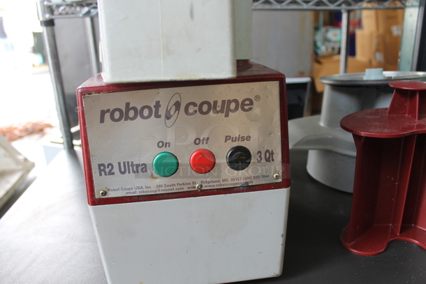 Robot Coupe R2 Ultra Metal Commercial Countertop Food Processor w/ Blade. Tested and Does Not Power On - Image 6 of 7