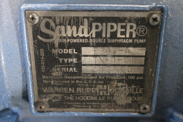 ALL ONE MONEY! PALLET LOT of Various Items Including Metal Commercial Compressors; 2 Husky 1040, Sandpiper ST1-A and Wilden Pump. BUYER MUST REMOVE. - Image 9 of 9