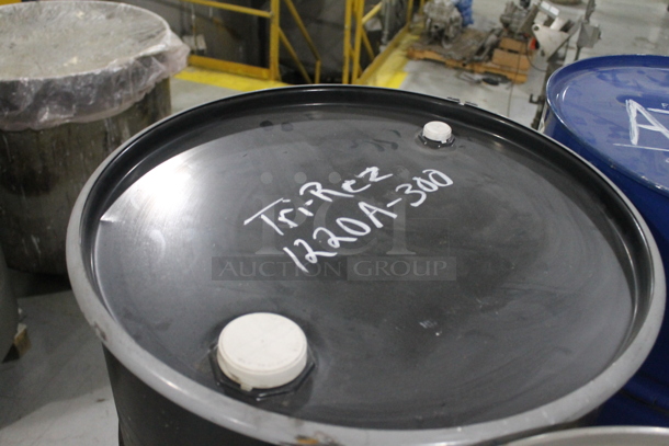 ALL ONE MONEY! PALLET LOT of 3 Metal Barrels; Tri-rez Polyeester Resin, Anti-terra-U 80. BUYER MUST REMOVE. - Image 9 of 9