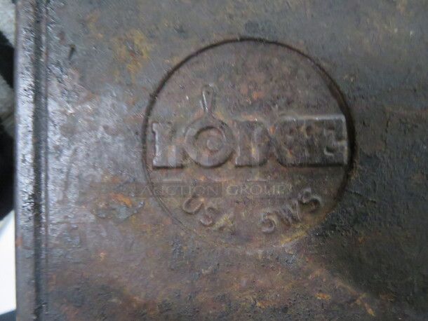 Square Lodge Cast Iron Skillet. #6WS. 4XBID  - Image 2 of 2