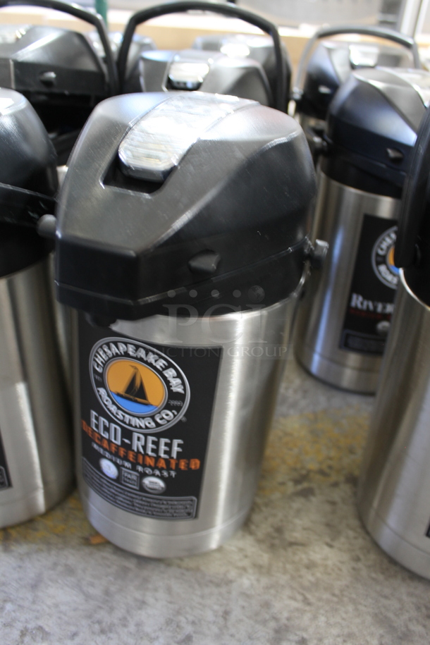 6 Stainless Steel Air Pots. 6 Times Your Bid! - Image 2 of 3