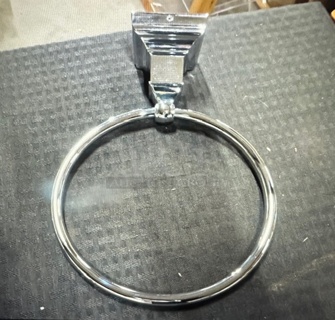 One NEW Chrome Wall Mount Towel Holder.
